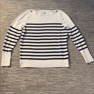 Striped JCrew sweater in size large